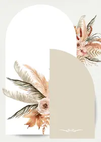 Portada de diseño boho